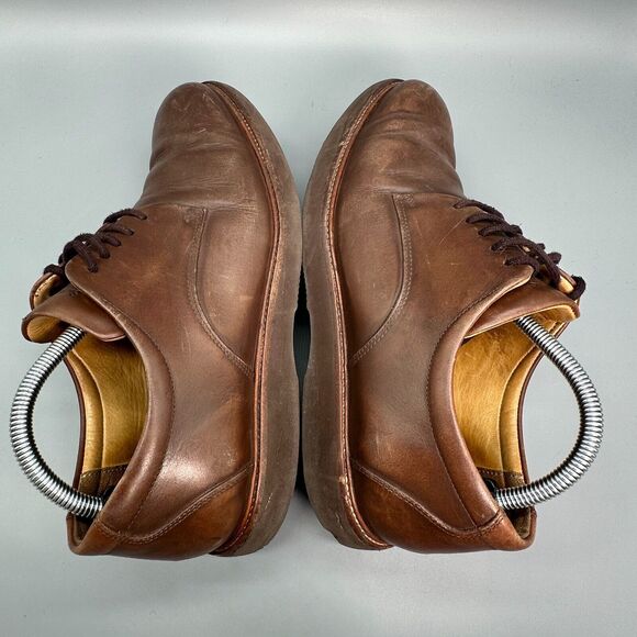 Samuel Hubbard Founders Men\'s 9 Brown Dress Shoes Lace-Up Low Top Oxford Casual